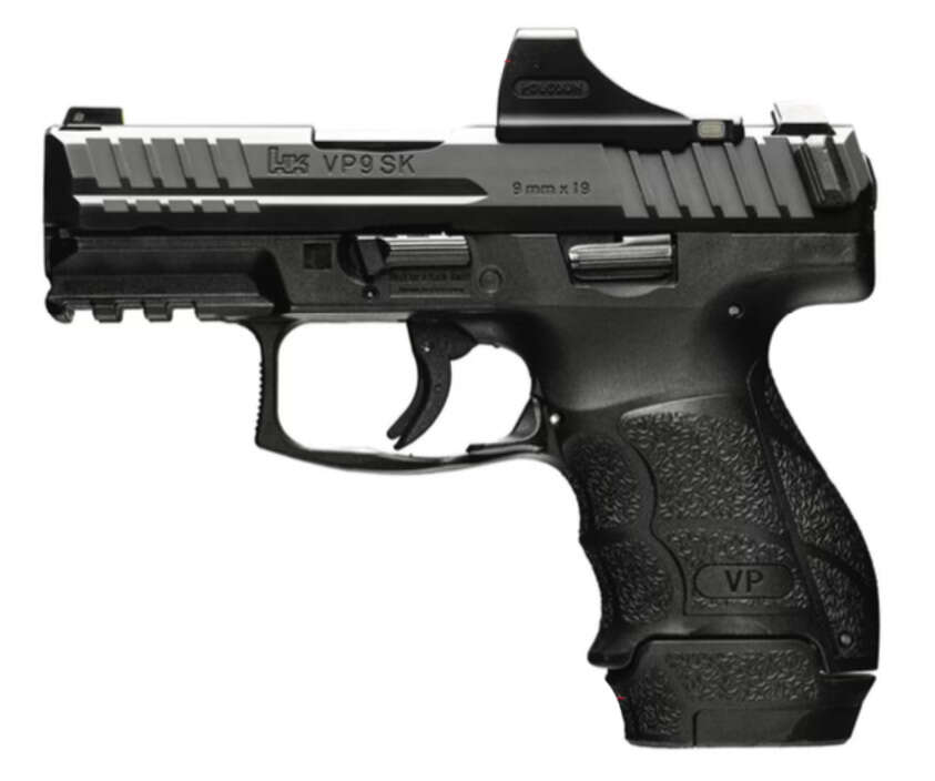 Handguns HK VP9SK 9mm VP9SKSCS 9MM BLK 3.4" 10+1 SCS • 81000805 | HOLOSUN GREEN DOT • Model: VP9SK