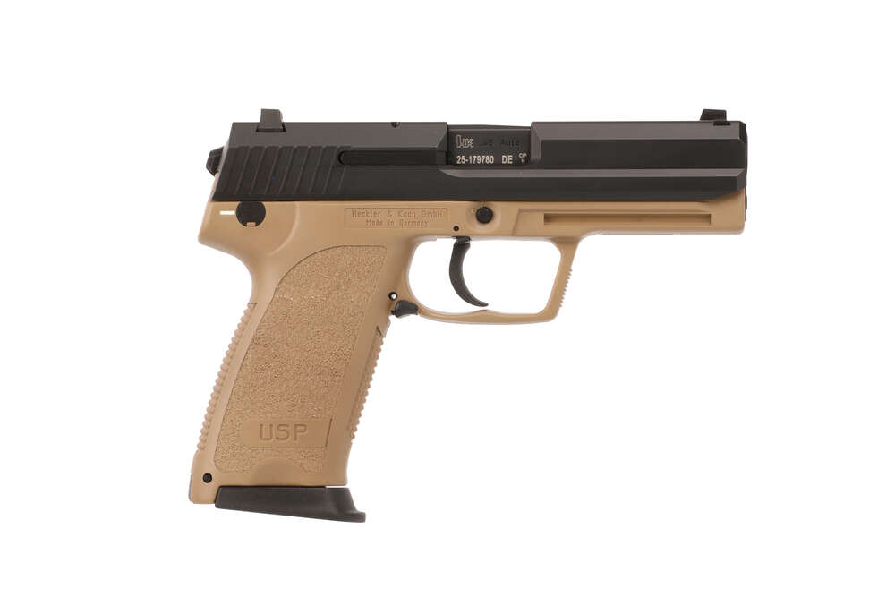 Handguns HK USP45 (V7) 45ACP USP45 V7 45ACP FDE 12+1 LEM FS • 