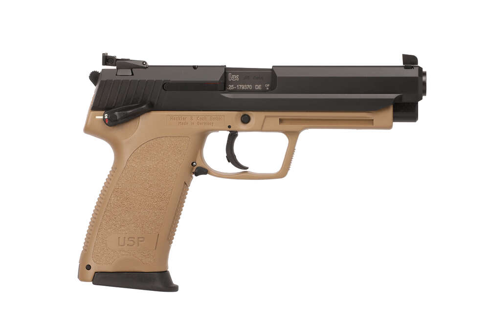 Handguns HK USP45 Expert 45ACP USP45 EXPERT V1 45ACP FDE 12+1 • 