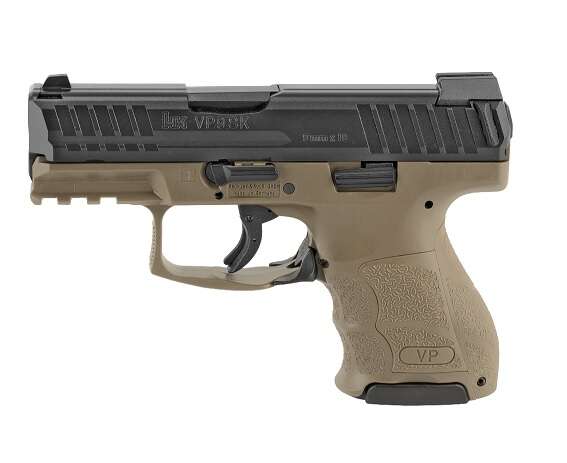 Handguns HK 3.39" 9mm HK 81000817 VP9SK  3.39 SC  9MM NS(1)12R(1)15  FDE • Model: 3.39"