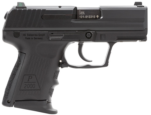 Handguns HK 3.66" 9mm HK 81000038 P2000    V2   9MM NS(3)13R        3.66 • Model: 3.66"