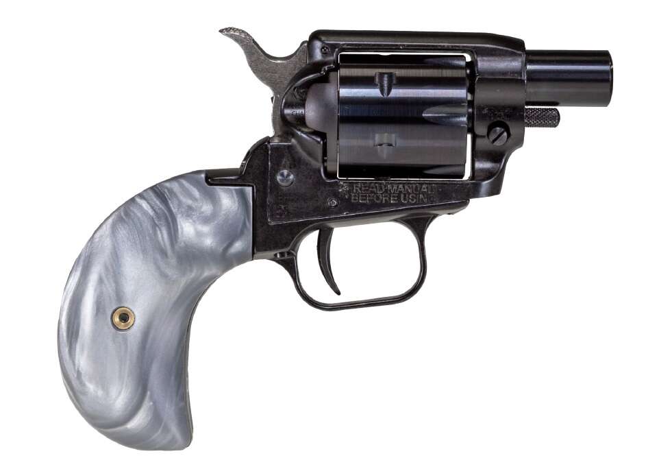 Handguns Heritage Ready Series 22LR HERITAGE BARKEEP BOOT 22LR BK/BK 1�� 6 RDS BH GRAY PEARL