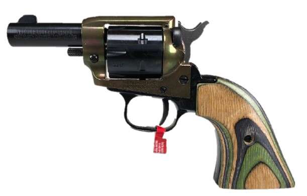 Handguns Heritage Ready Series 22LR BARKEEP 22LR BK/CH 3 6 RDS CAMO LAM GRN • Model: Ready Series