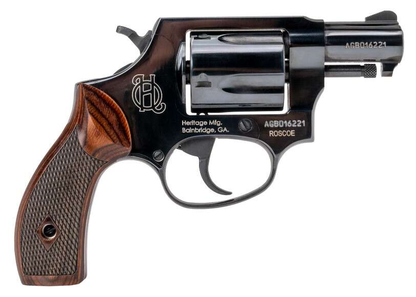 Handguns Heritage Roscoe 38Special HERITAGE ROSCOE 38SPL 2" 5RD BLK • Model: Roscoe