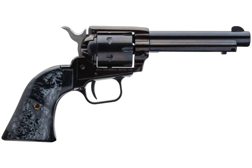 Handguns Heritage Rough Rider Small Bore 22LR 22LR BLUE/BLK PEARL 4.75" FS • BLACK PEARL GRIPS • Model: Rough Rider Small Bore