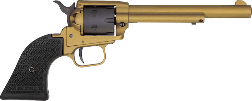 Handguns Heritage Rough Rider Small Bore 22LR 22LR GOLD 4.75" FS •  • Model: Rough Rider Small Bore