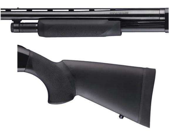 Grips Pads Stocks Hogue Ready Series HOGUE OVERMOLD SHOTGUN STOCK COMBO KIT MOSSBERG 500 12" L.O.P