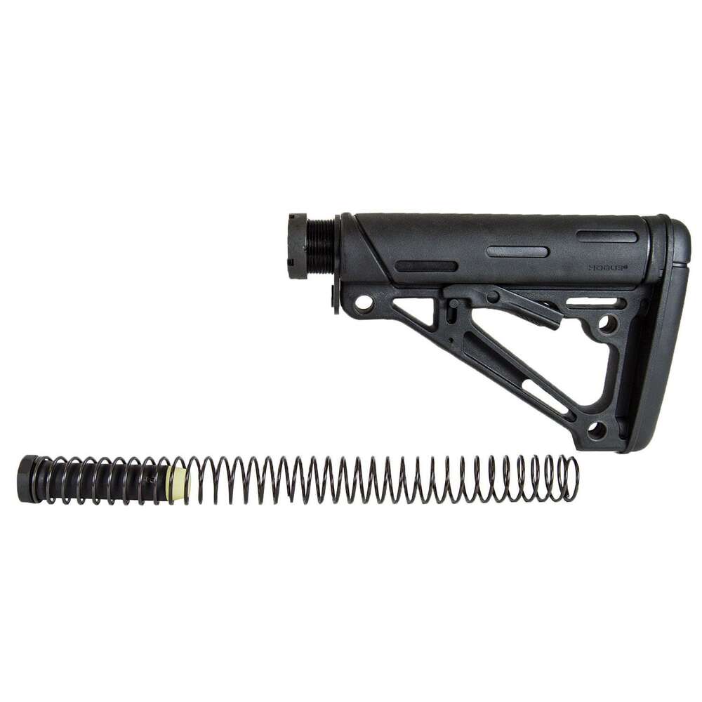 Grips Pads Stocks Hogue Ready Series HOGUE AR15 RUBBER OVERMOLD 6-POS MILLSPEC BUTTSTOCK COMPLETE KIT  BLK