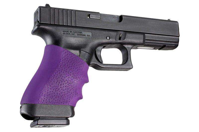 Grips Pads Stocks Hogue Ready Series HANDAL UNIVERSAL GRIP SLEEVE MED & FULL AUTO PURPLE