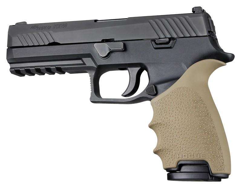 Grips Pads Stocks Hogue Ready Series HandAll Beavertail Grip Sleeve Sig Sauer P320 Flat Dark Earth