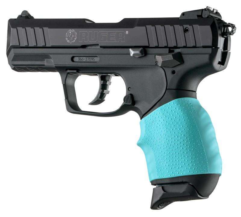 Grips Pads Stocks Hogue Ready Series Handall Jr. Small Size Grip Sleeve Aqua