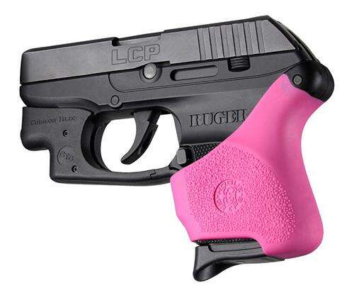 Grips Pads Stocks Hogue Ready Series HANDAL HYBRID GRIP SLEEVE RUGER LCPS W/CRIMSON TRACE PINK