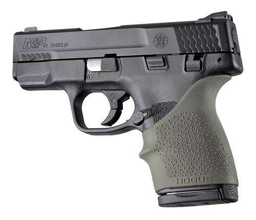 Grips Pads Stocks Hogue Ready Series HandAll Bevertl Grip Sleeve S&W M&P Shield 45 Kahr P9/P40/CW9/CW40 Green