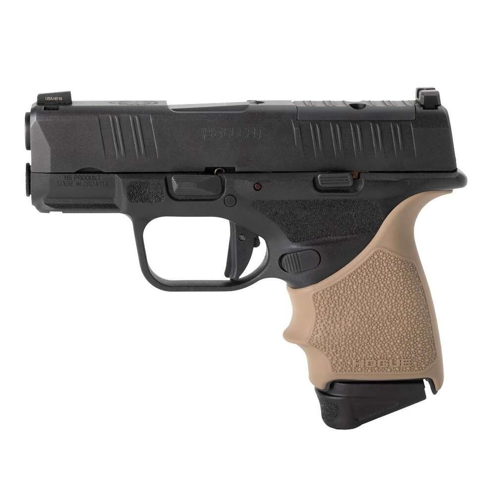 Grips Pads Stocks Hogue Ready Series HandAll Beavertail Grip Sleeve Springfield Armory Hellcat Flat Dark Earth