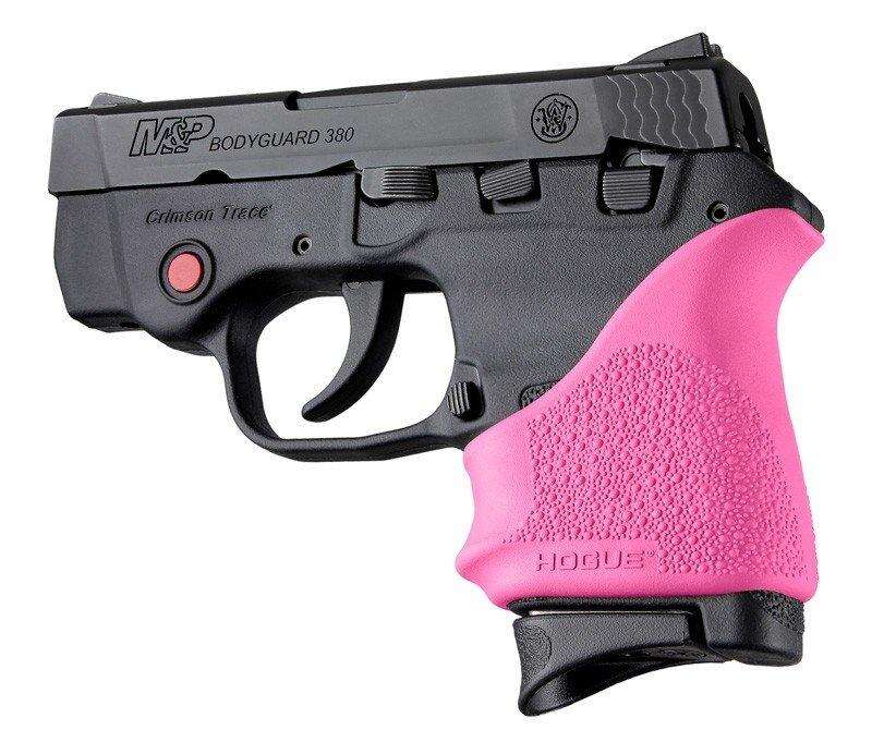 Grips Pads Stocks Hogue Ready Series HandAll Beaver Grip Sleeve S&W Bodyguard 380/Taurus TCP & Spectrum Pink