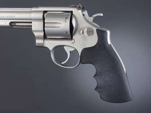 Grips Pads Stocks Hogue Ready Series HOGUE RUBBER GRIP S&W N FRAME CONVERSION KIT ROUND TO SQ BUTT