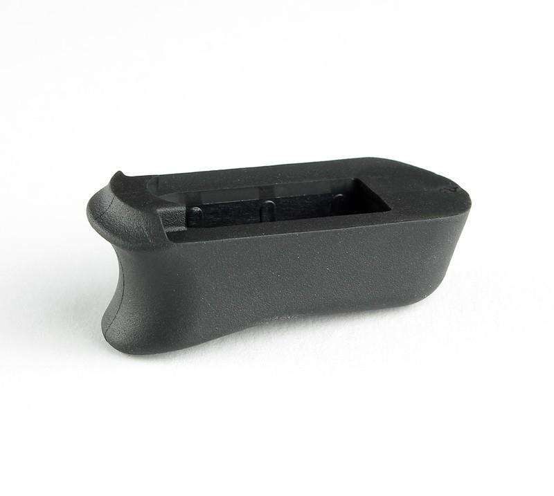 Grips Pads Stocks Hogue Ready Series Kimber Micro 9 Rubber Magazine Extended Base Pad Black
