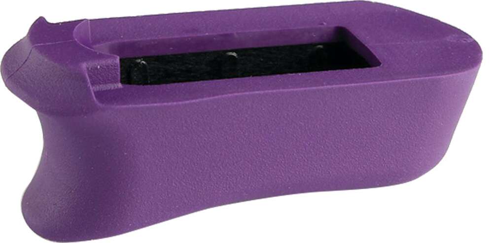 Grips Pads Stocks Hogue Ready Series Kimber Micro 9 Rubber Magazine Extended Base Pad Purple