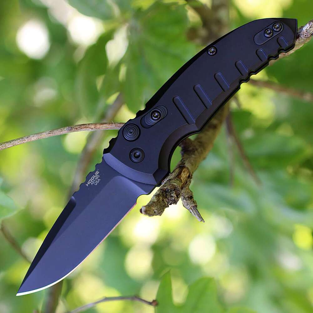 Knives Hogue Ready Series Hogue Knives A01 Microswitch Automatic Knife Black (2.6" Black)