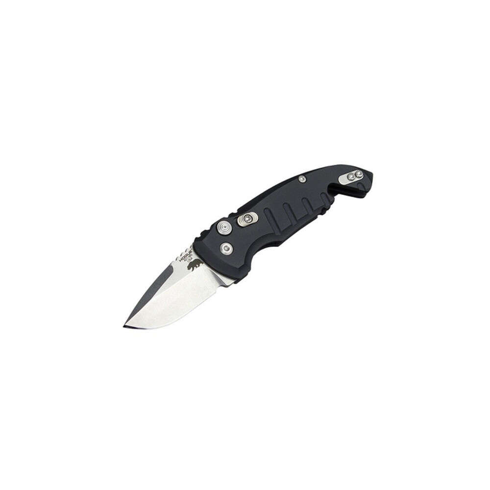 Knives Hogue Ready Series Hogue Knives A01 Microswitch CA Legal Auto Knife Black (1.8"" Stonewash)