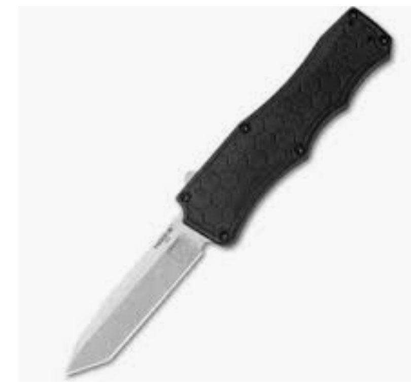 Knives Hogue Ready Series Hogue Knives Exploit OTF Automatic Knife Tanto Black (3.5" Black) TS