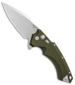 Knives Hogue Ready Series Hogue Knives X5 Spear Point Flipper Knife OD Green (4" Stonewash)