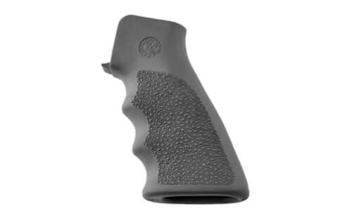 Grips Pads Stocks Hogue OverMolded Rifle Grip HOGUE GRIP AR15 W/FINGER GROVE GREY