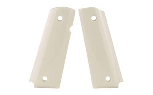 Grips Pads Stocks Hogue Polymer Grip HOGUE GRIP 1911 GOVT POLYMER IVORY