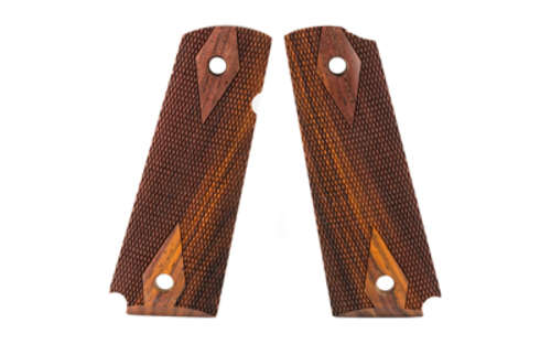 Grips Pads Stocks Hogue Fancy Hardwood HOGUE GRIP 1911 GOVT COCO CHCKD AMBI • Model: Fancy Hardwood