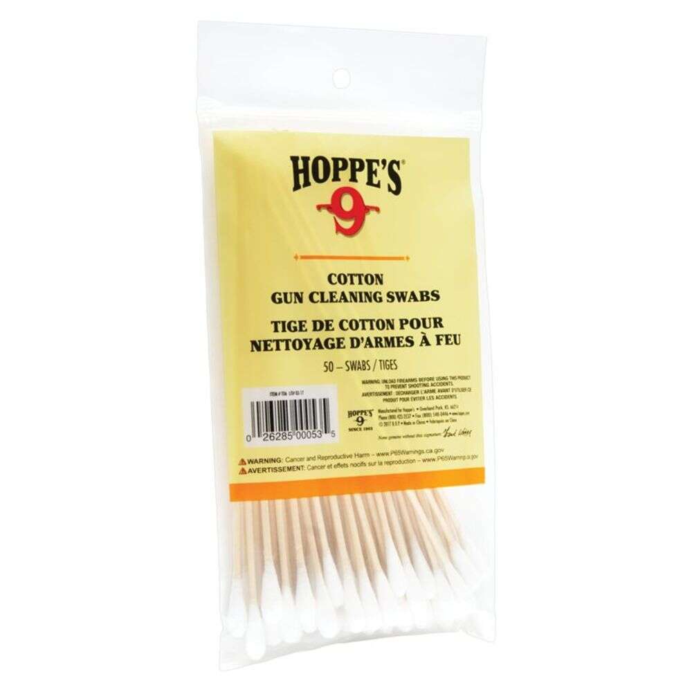 Cleaning Equipment Hoppes Ready Series Cotton Cleaning Swab 100 Count Wood Grain 5.9" Long