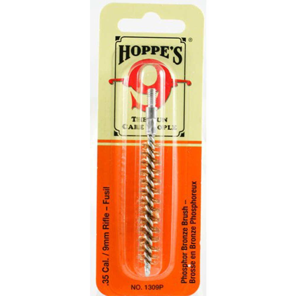 Cleaning Equipment Hoppes 4.50" BRONZE 35 CAL/9MM RIFLE BORE BRUSH • Model: 4.50"