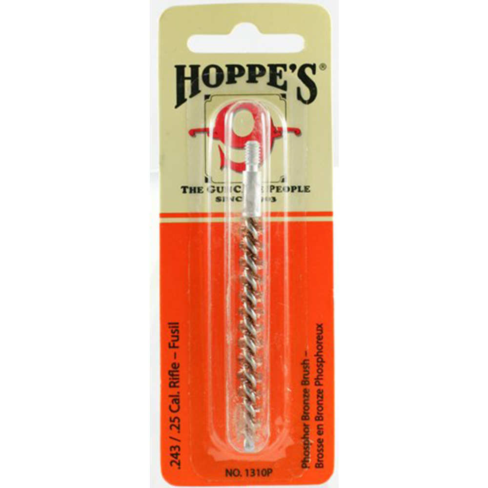 Cleaning Equipment Hoppes 4.50" BRONZE 243/25 CAL RIFLE BORE BRUSH • Model: 4.50"