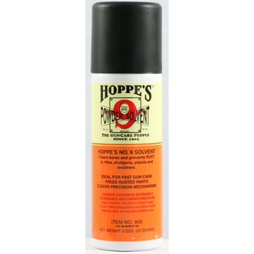 Cleaning Equipment Hoppes 4.50" NO 9 NITRO POWDER SOLVENT 2OZ AERO CAN