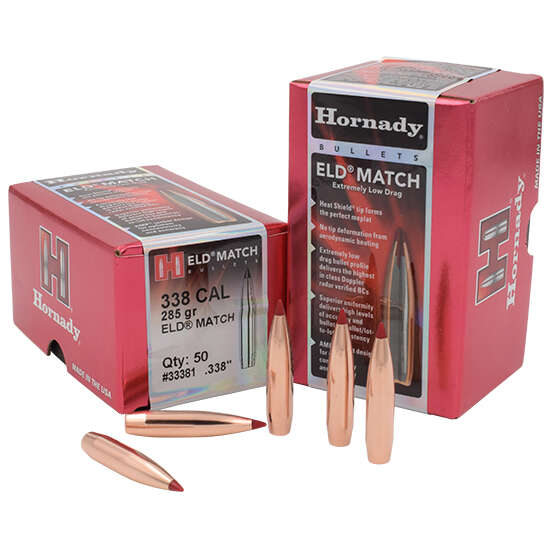 Ammunition Hornady ZPAP M70 HORN BLT 338CAL 285GR ELD MATCH 50/20