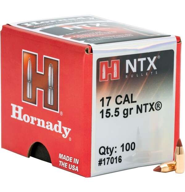 Ammunition Hornady Ready Series HO .17 Cal. .172 15.5 gr. NTX 100 Rd