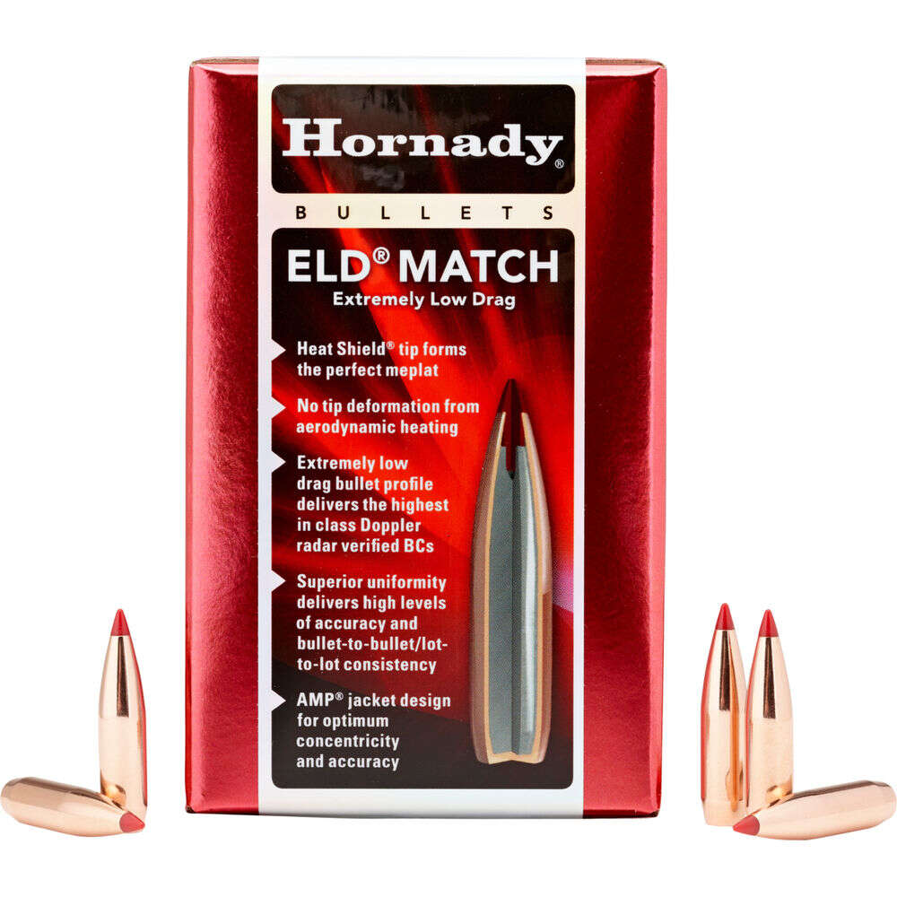 Ammunition Hornady Ready Series 25 CAL .257 134 GR ELD MATCH  (1-7.5) BULLETS 100 COUNT