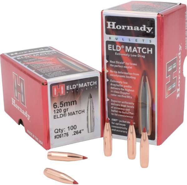 Ammunition Hornady Ready Series 6.5MM .264 120 GR ELD MATCH 100 rounds