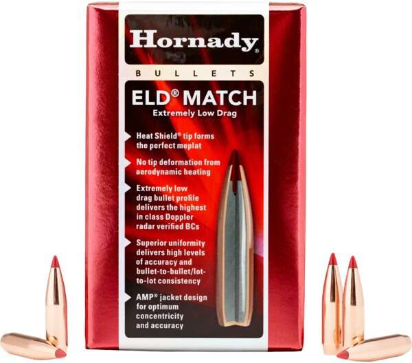 Ammunition Hornady Ready Series 308Win 30 CAL .308 195 GR ELD MATCH 100/box