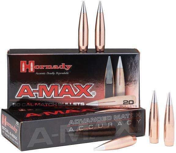 Ammunition Hornady Ready Series A-MAX 50CAL 750GR MATCH 20/BOX