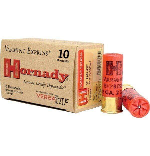 Ammunition Hornady Ready Series 12Gauge AMMO 12GA #4 BUCKSHOT 2-3/4" VARMINT EXPRESS