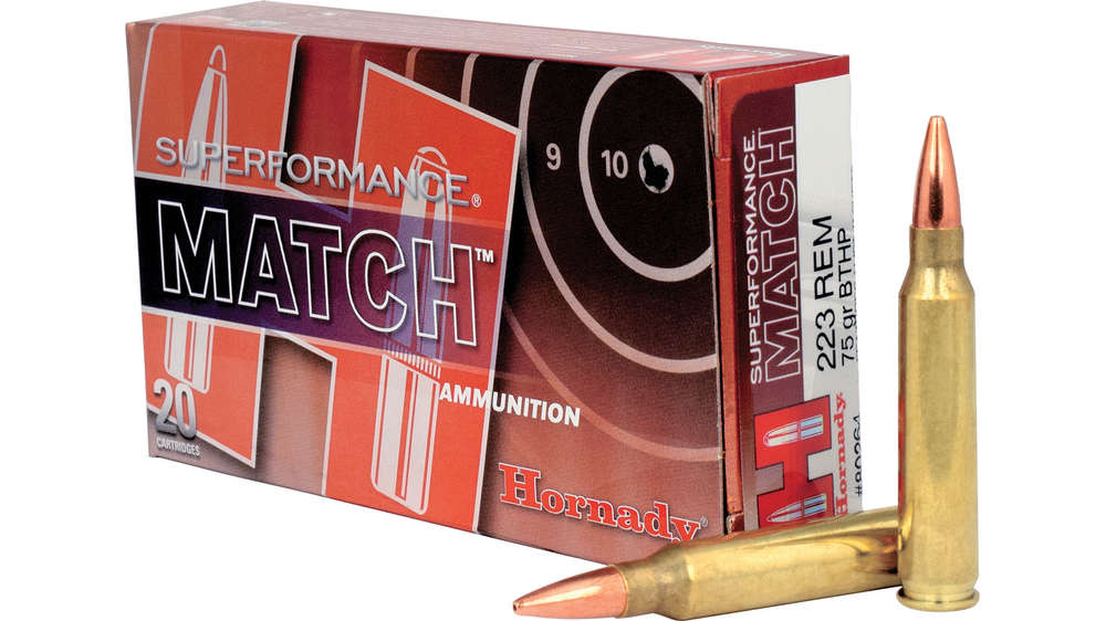 Ammunition Hornady Superformance Match 223Rem HRNDY SF 223REM 75GR BTHP MTC 20/200