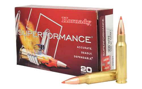 Ammunition Hornady Superformance 308Win HRNDY SF 308 WIN 150GR CX 20/200