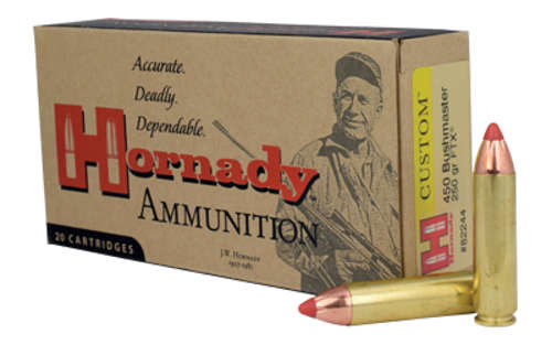 Ammunition Hornady Custom 450Bushmaster HRNDY 450BUSHMASTER 250GR FTX 20/200