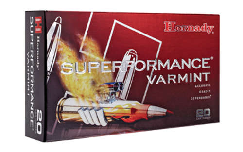 Ammunition Hornady Superformance Varmint 222Rem HRNDY SF 222REM 50GR V-MAX 20/200