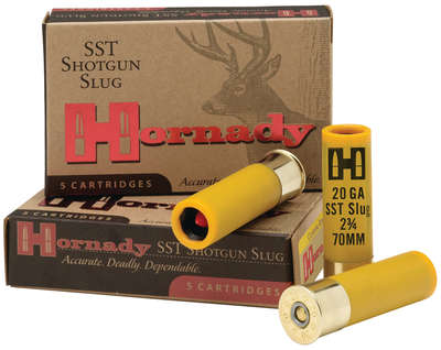 Ammunition Hornady FTX Shotgun Slug 20Gauge2.75" HRNDY SST 20GA 2.75 SABOT SLUG 5/100