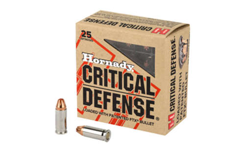 Ammunition Hornady Critical Defense 25ACP HRNDY CD 25ACP 35GR FTX 25/250