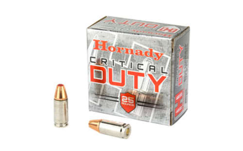 Ammunition Hornady Critical Duty 9mm HRNDY 9MM+P 124GR CRT DUTY 25/250