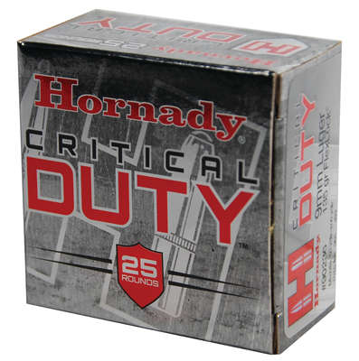 Ammunition Hornady Critical Duty 9mm HRNDY 9MM 135GR CRT DUTY 25/250 • Model: Critical Duty