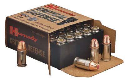 Ammunition Hornady Critical Defense 9mm HRNDY CD 9MM 115GR 25/250 • Model: Critical Defense