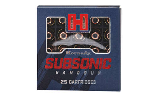 Ammunition Hornady Subsonic 9mm HRNDY 9MM 147GR XTP SUBSONIC 25/250